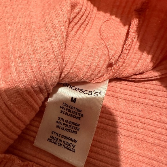 Francesca's Collections Light Pink Ribbed Tank Top - Picture 4 of 4